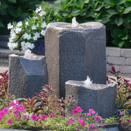 Bird Bath Triple Stone Fountain for garden