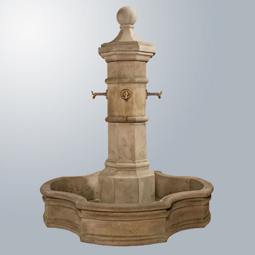 Octavia Fountain With 70 inch Monaco Pond water feature