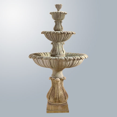 Calanthia Three Tier Fountain outdoor water feature