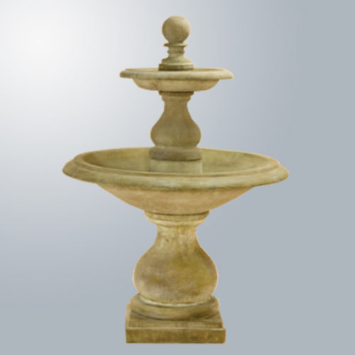 Carrara Two Tier Fountain outdoor water feature