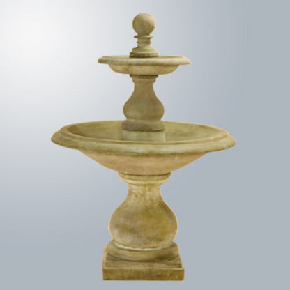 Carrara Two Tier Fountain outdoor water feature