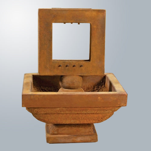 Contempo Square Fountain with water flowing