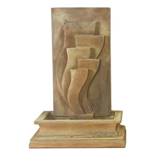 Deco Wall Fountain with water flowing
