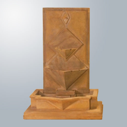 Diamante Wall Fountain with water flowing