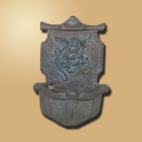 Dragon Wall Fountain with water flowing
