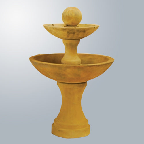 Due Two Tier Fountain With Spillways outdoor water feature
