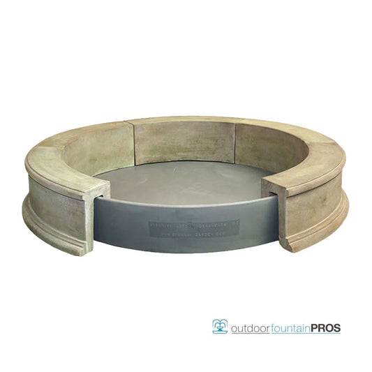 Giannini Fountain Easy Poly Basin for outdoor garden patio deck