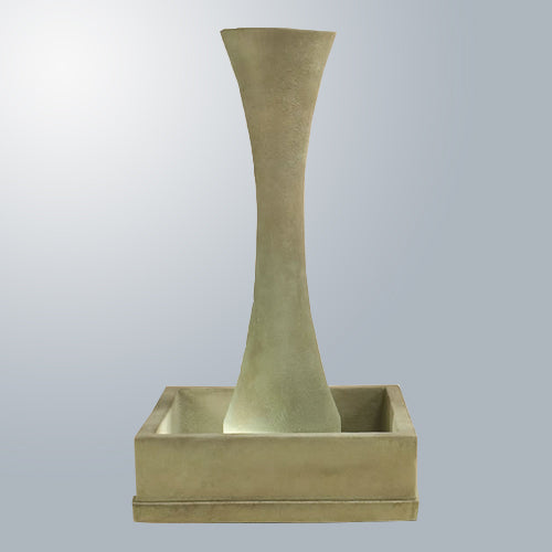 Equinox Fountain outdoor water feature with cascading water
