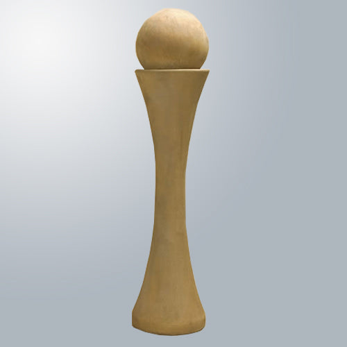Equinox Sphere Fountain with water flowing