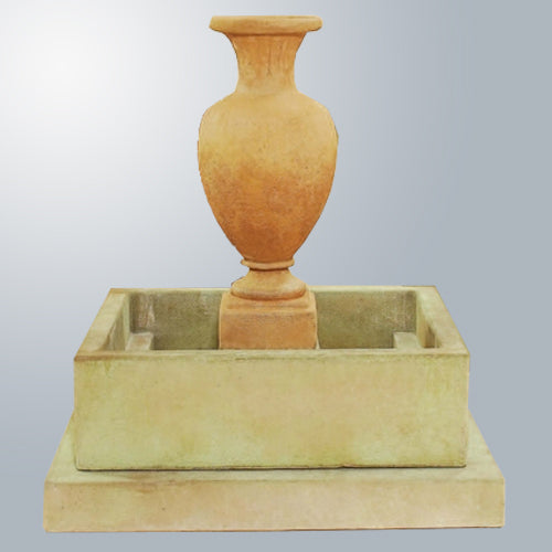 Etruscan Urn Fountain with water flowing