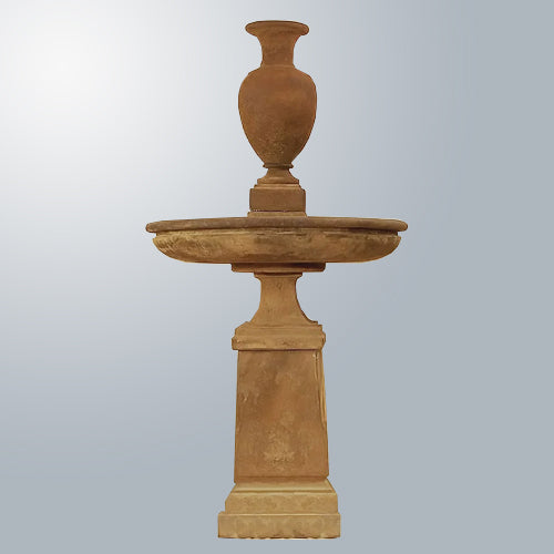 Etruscan Urn Tall Fountain in a garden setting