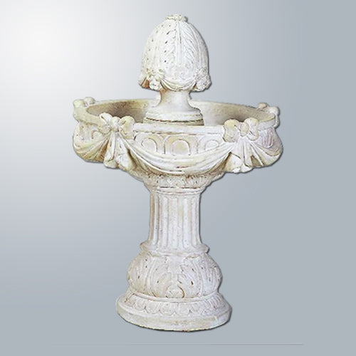 Festa Outdoor Water Fountain with tiered design and decorative accents