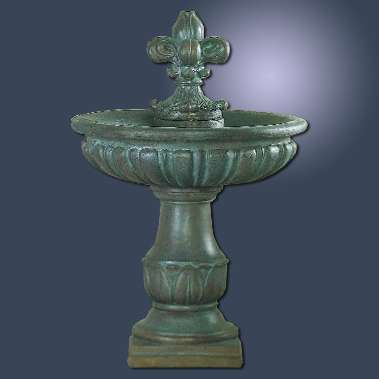 Florentine Outdoor Water Fountain with tiered basins and decorative accents