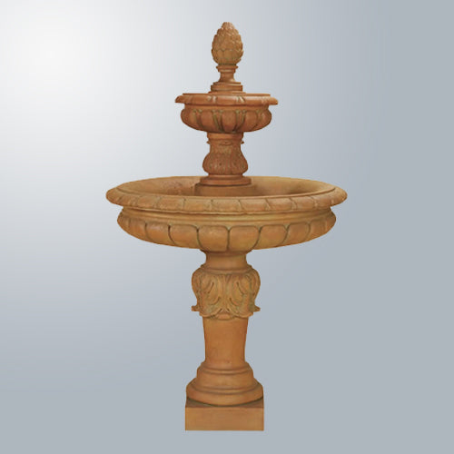 Foglia Two Tier Fountain with water flowing
