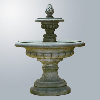 Fontana Grande Outdoor Water Fountain with tiered design and decorative accents