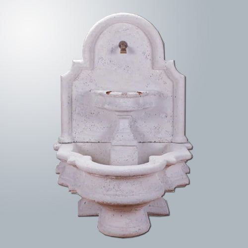 Foro Vesuvio Wall Outdoor Water Fountain with basin and spigot
