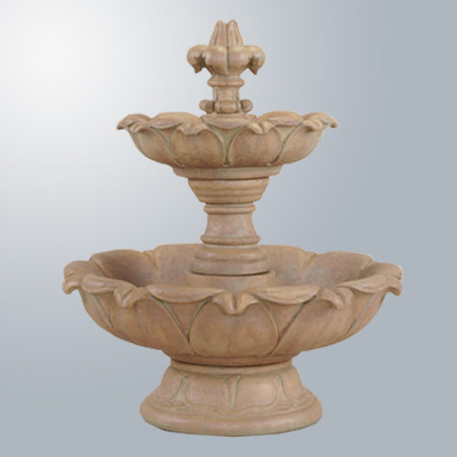 Gardenia Two Tier Fountain Short outdoor water feature
