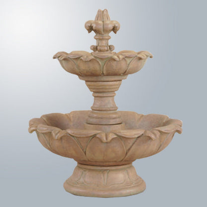 Gardenia Two Tier Fountain Short outdoor water feature