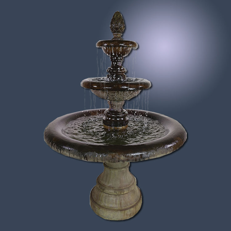 Grand Newcastle Three Tier Fountain outdoor water feature