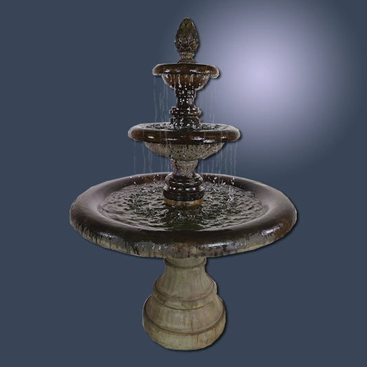 Grand Newcastle Three Tier Fountain outdoor water feature