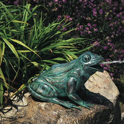 Brass Baron Happy Frog Garden Accent