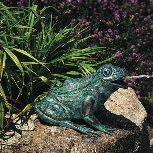 Brass Baron Happy Frog Garden Accent