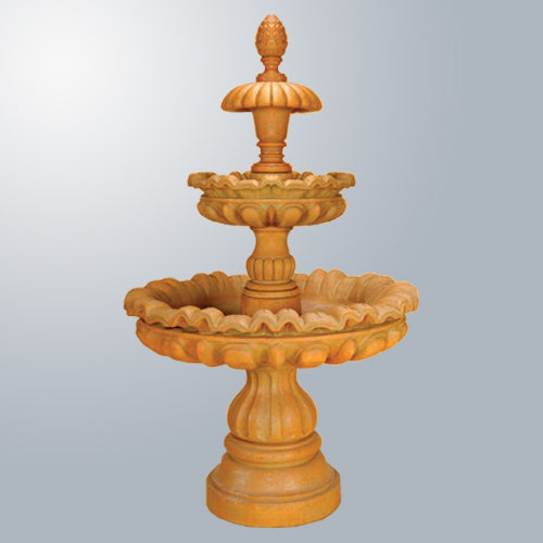 Julia Three Tier Fountain with water flowing