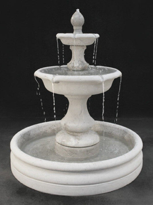 Verona Tiered Outdoor Fountain Small with 46 inch Basin