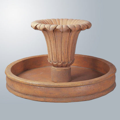 Lillium Pond Outdoor Water Fountain with water flowing