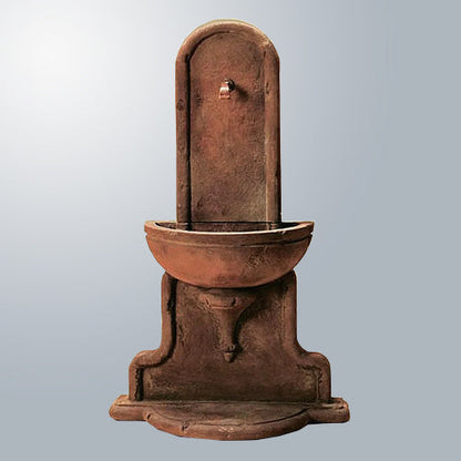 Livia Wall Outdoor Fountain for Spout with water flowing