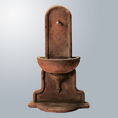 Livia Wall Outdoor Fountain for Spout with water flowing