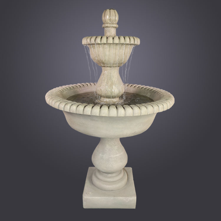 Malibu Two Tier Fountain with water flowing