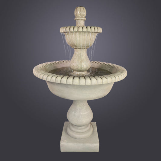 Malibu Two Tier Fountain with water flowing