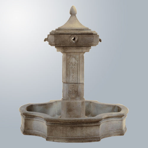 Marseille Pond Fountain with water flowing