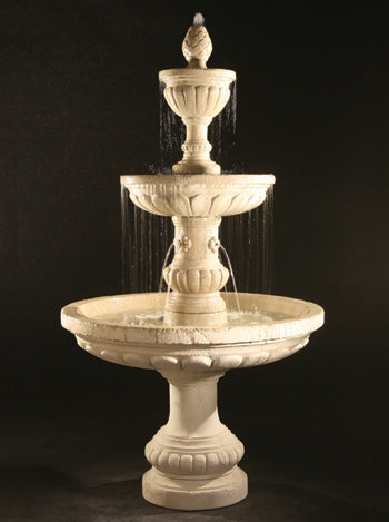 Mediterranean Fountain with Plumbed Spacer outdoor water feature