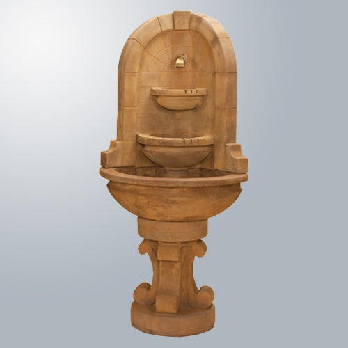 Montefalco Corner Fountain with Bronze Spout