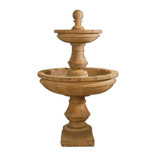Montefalco Two Tier Large Fountain in a garden setting
