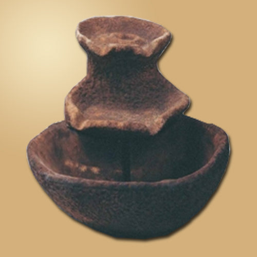 Mortaio Tabletop Fountain with water flowing