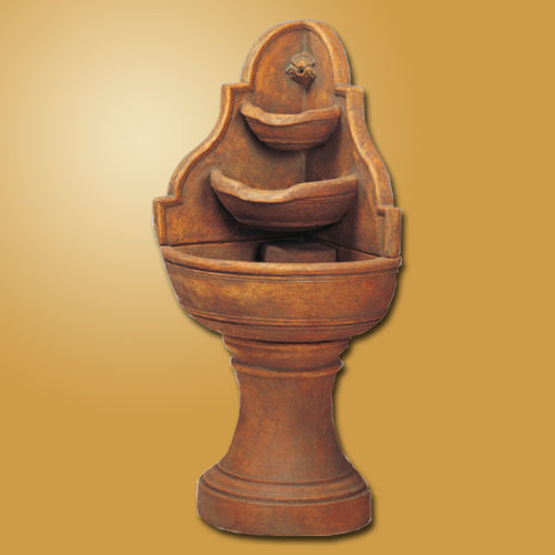 Nadina Corner Fountain with water flowing