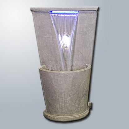 Nadine Aqua Glow Wall Fountain with water flowing