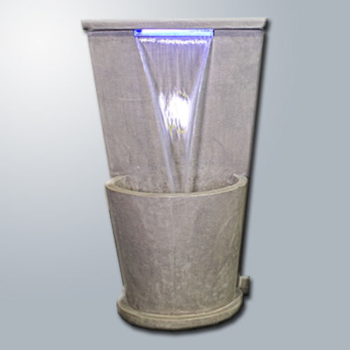 Nadine Aqua Glow Wall Fountain with water flowing