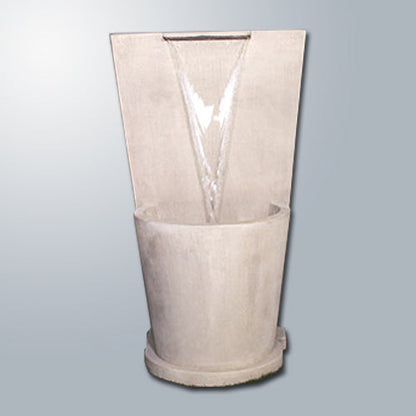 Nadine Lamina Wall Fountain with water flowing