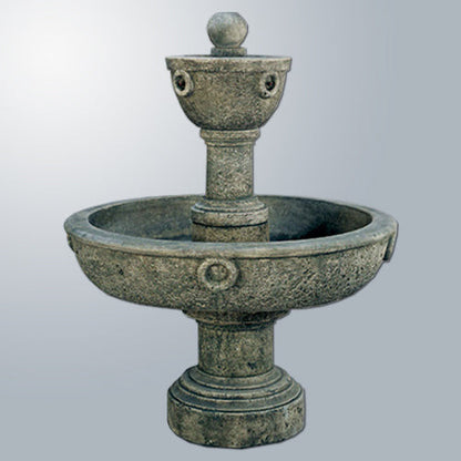 Nocera Outdoor Water Fountain with tiered design and decorative basin