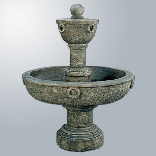 Nocera Outdoor Water Fountain with tiered design and decorative basin