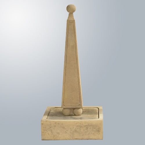 Obelisk Fountain With Ball Base outdoor water feature