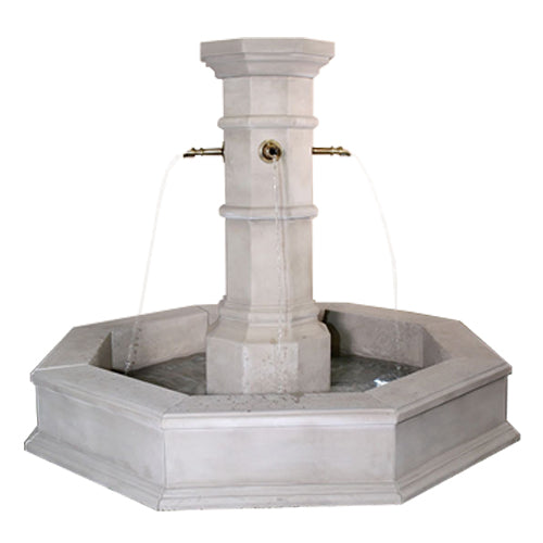 Octavius Fountain For Spouts Column Only Plumbed for Pond