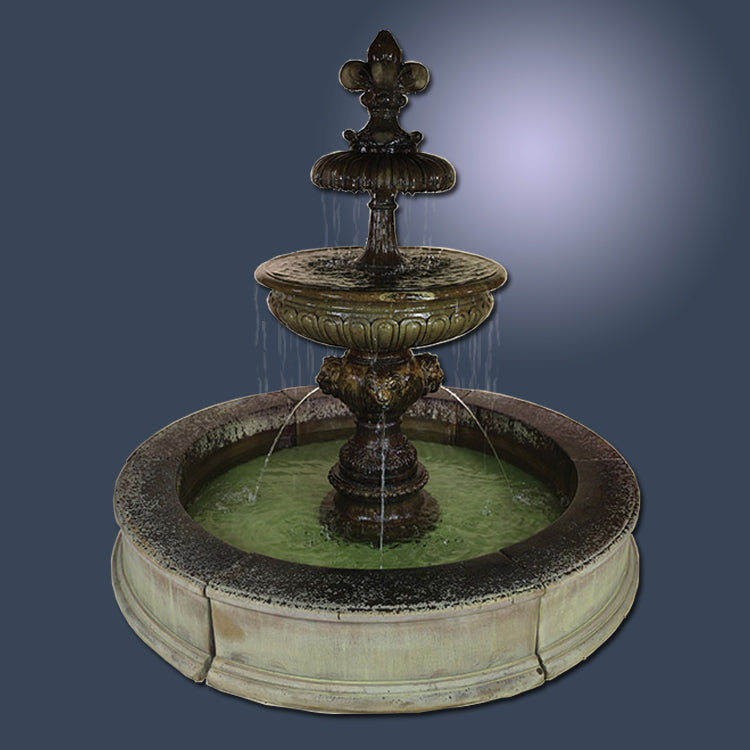 Piazza Veneta Easy Pond Fountain with water flowing