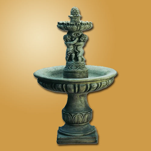 Putti Outdoor Water Fountain with Cherubs