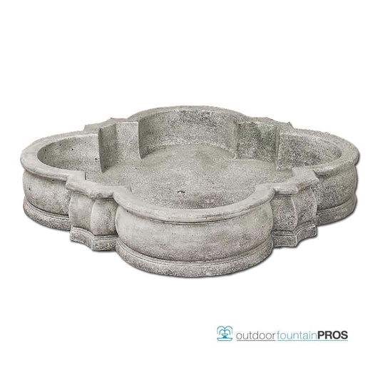 Giannini Fountain Quadrifoil Basin outdoor water feature