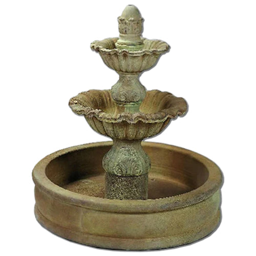 Regina Two Tier with 37 inch Pond Outdoor Fountain